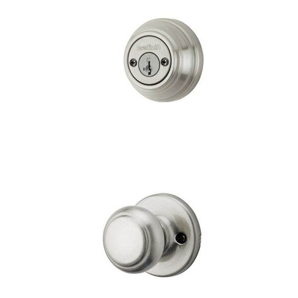 Cove Knob Interior Double Cylinder Handleset Trim